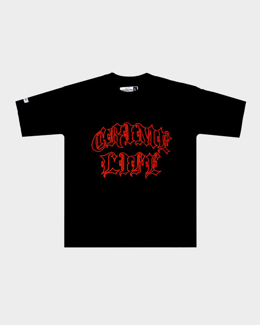 CRIME GOTHIC EMBRODERY TEE