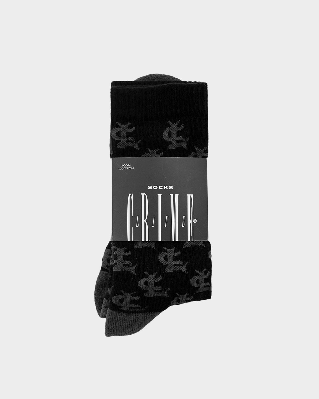 CL MONOGRAM BLACK SOCKS