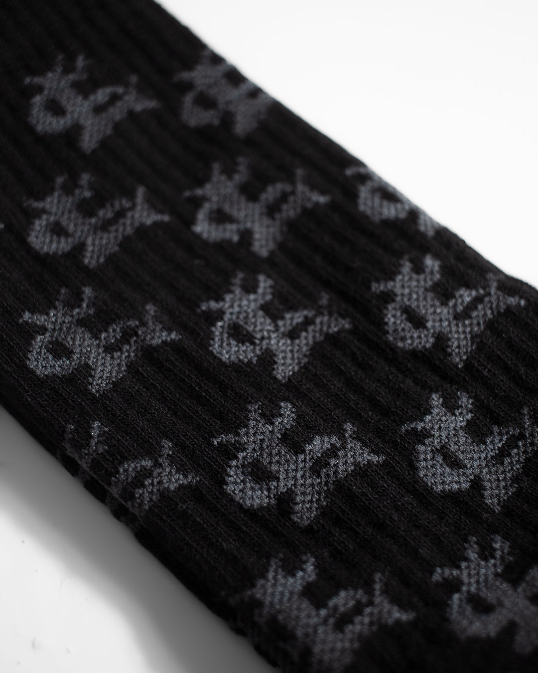 CL MONOGRAM BLACK SOCKS