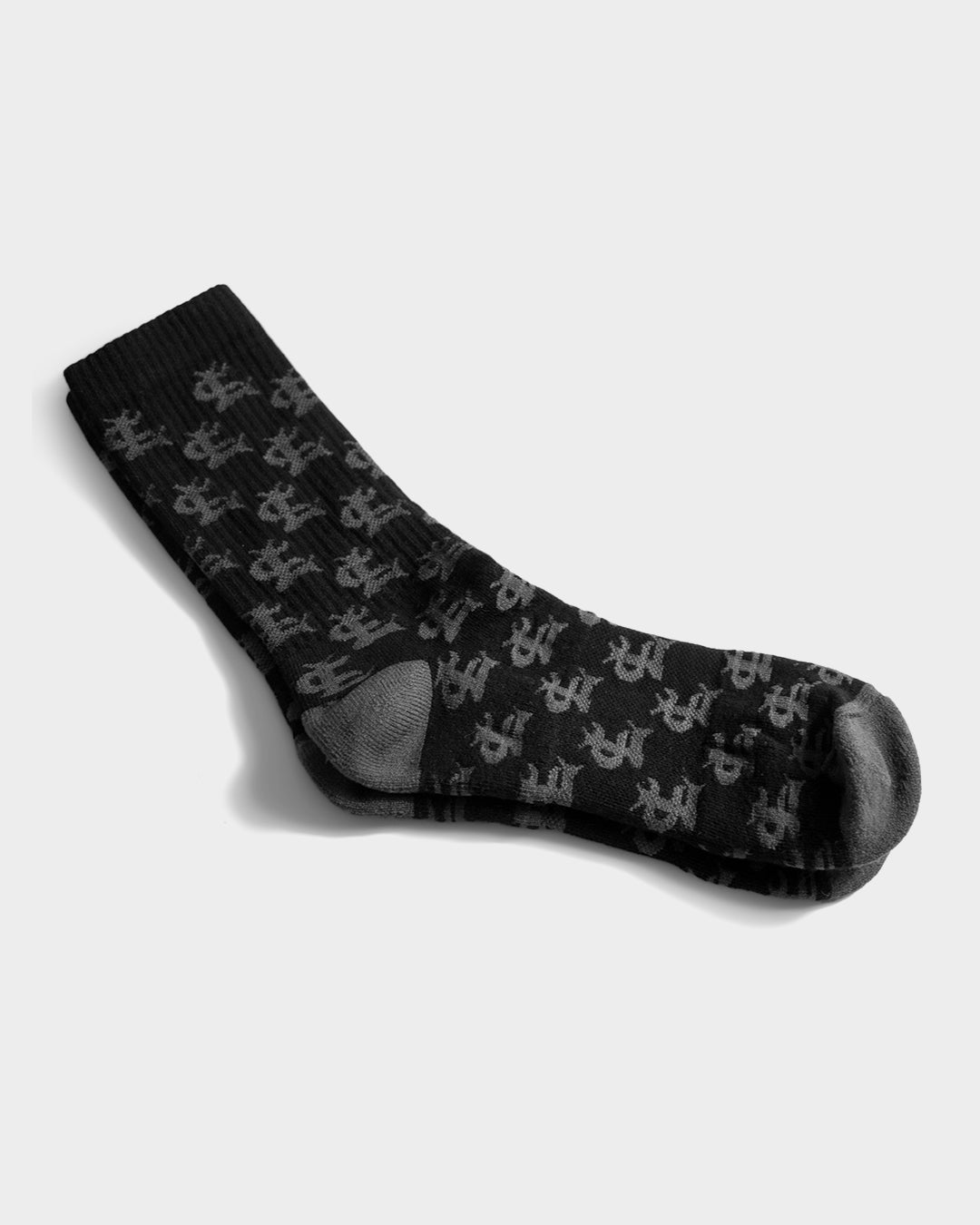 CL MONOGRAM BLACK SOCKS