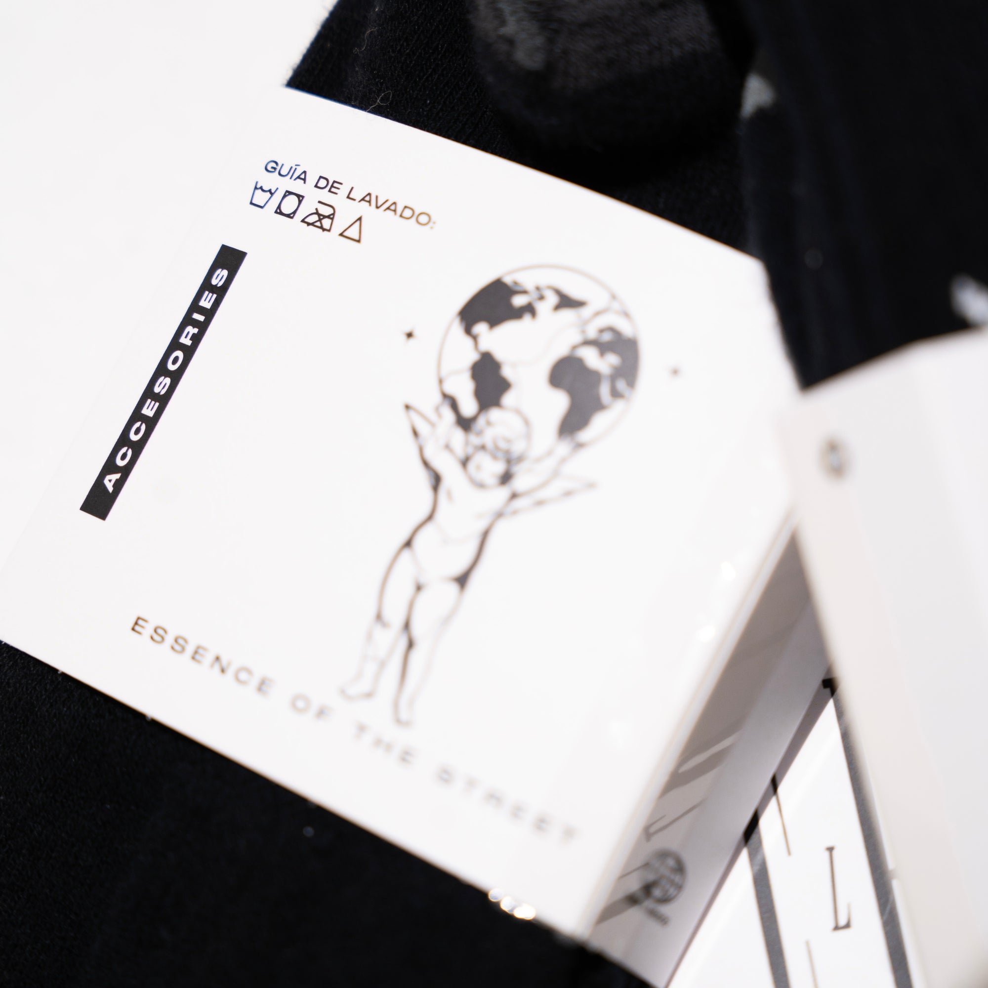 BLACK MONOGRAM SOCKS - CRIMELIFE