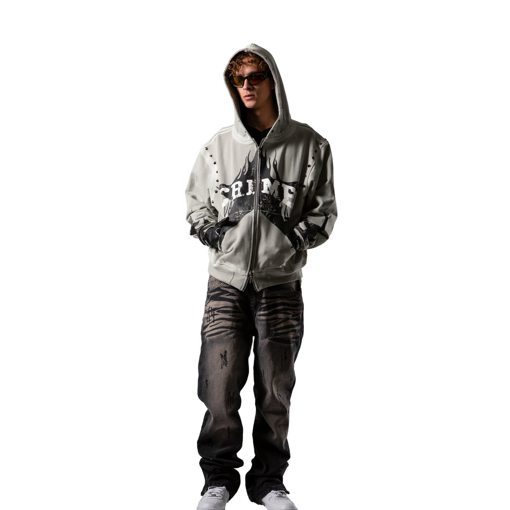 FLAME STAR ZIPP HOODIE