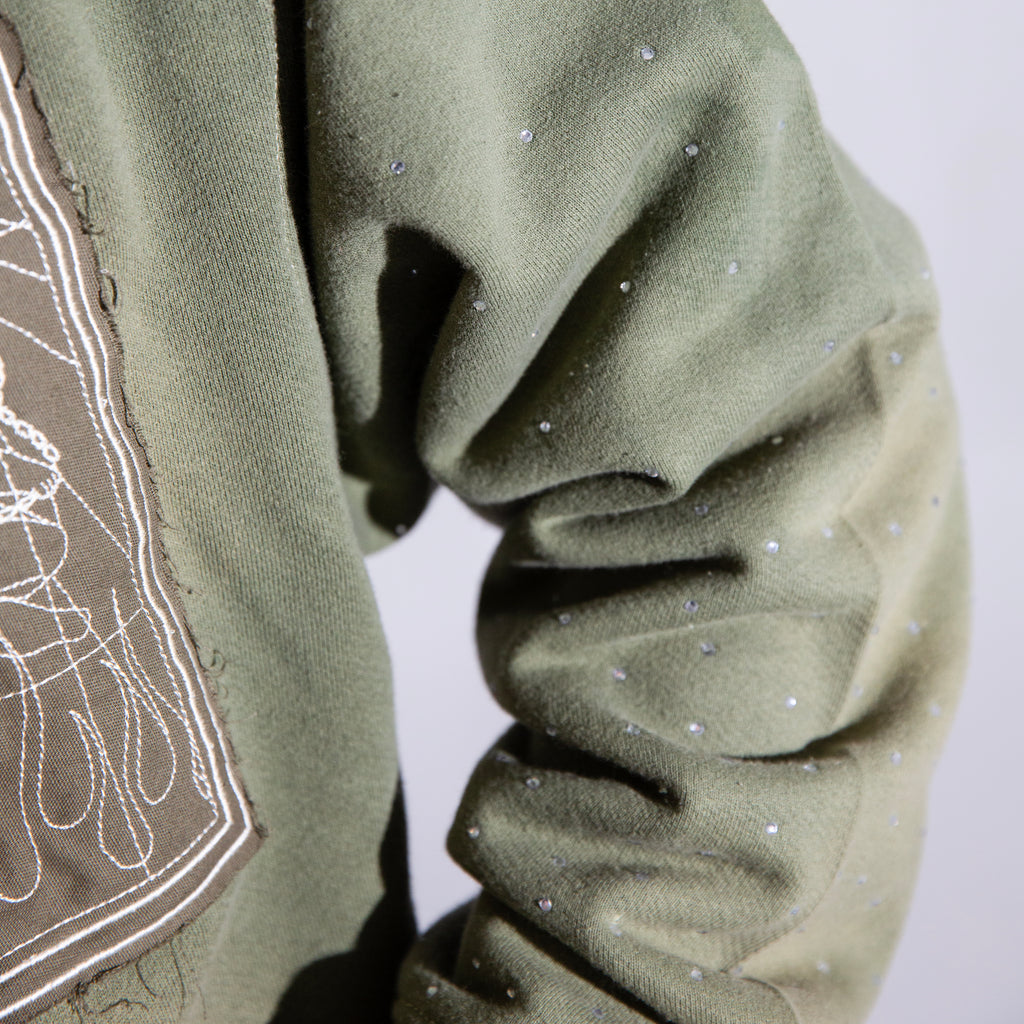 VITRAL GREEN HOODIE - CRIMELIFE
