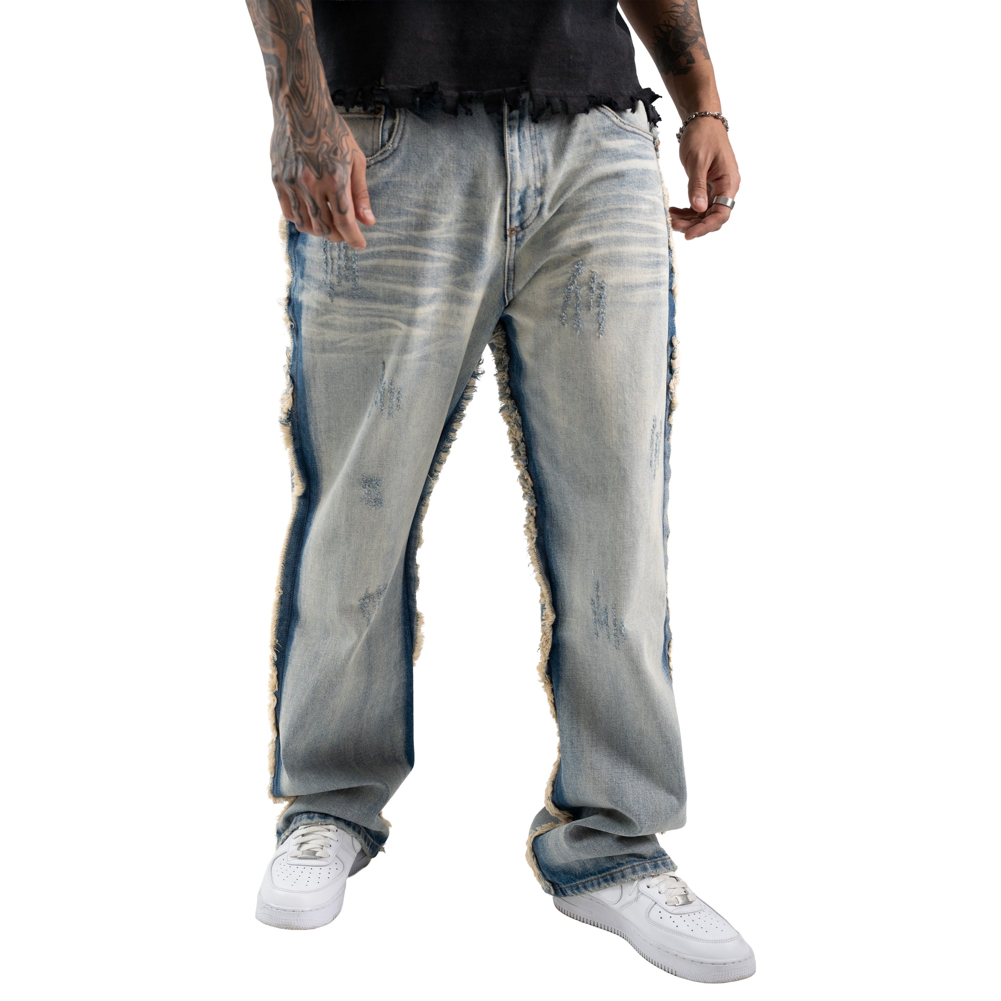 UNSTITCHED BLUE JEANS - CRIMELIFE