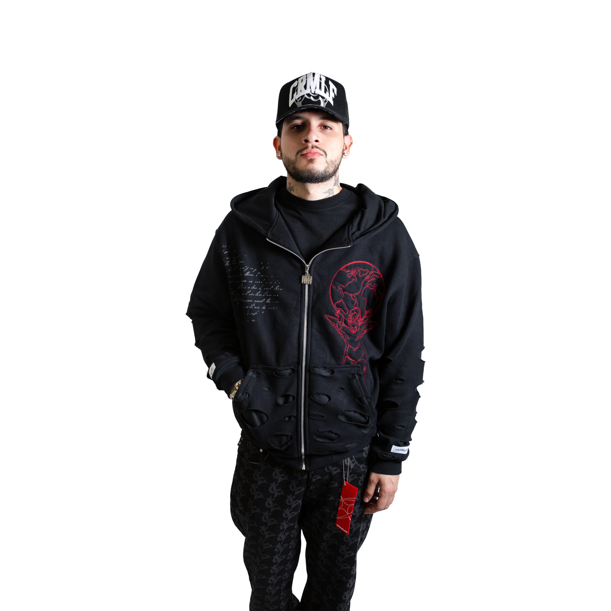 SHOT FIRE ZIPPER HOODIE