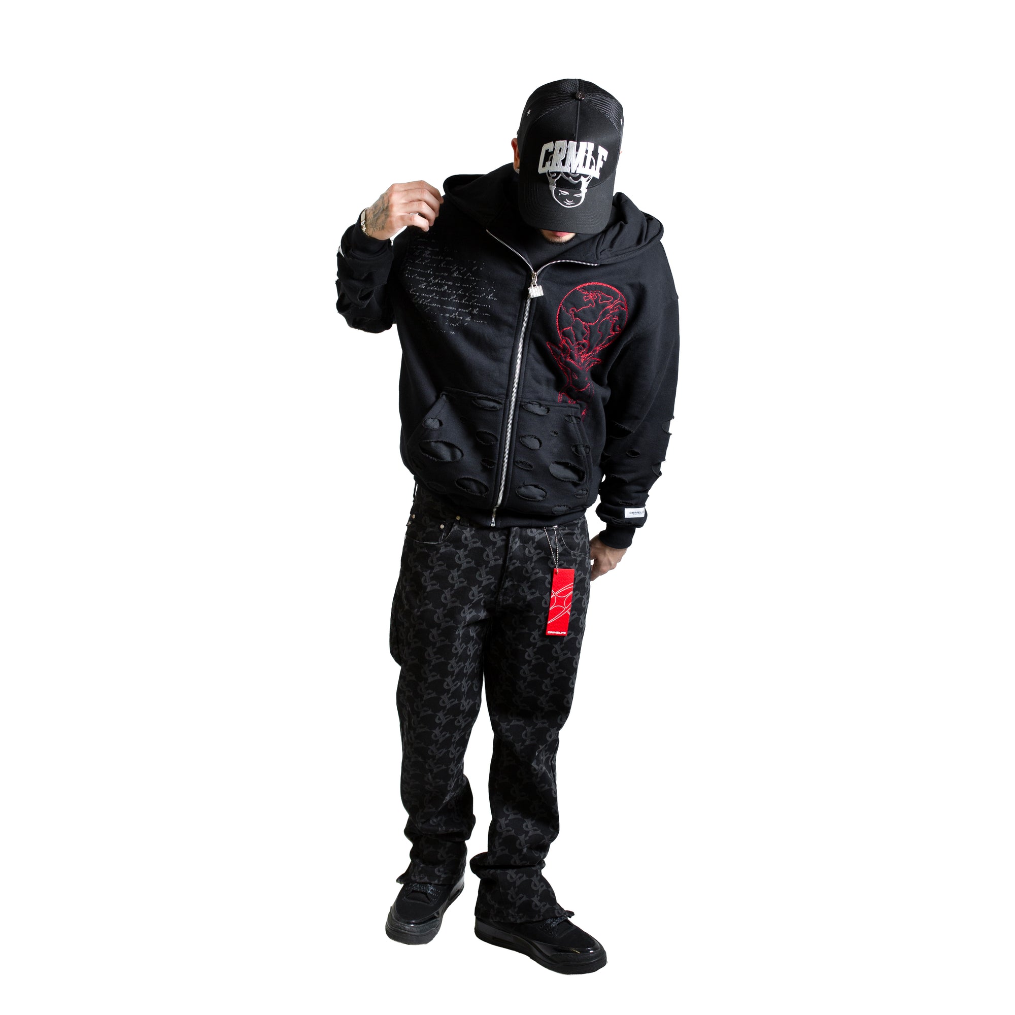 SHOT FIRE ZIPPER HOODIE