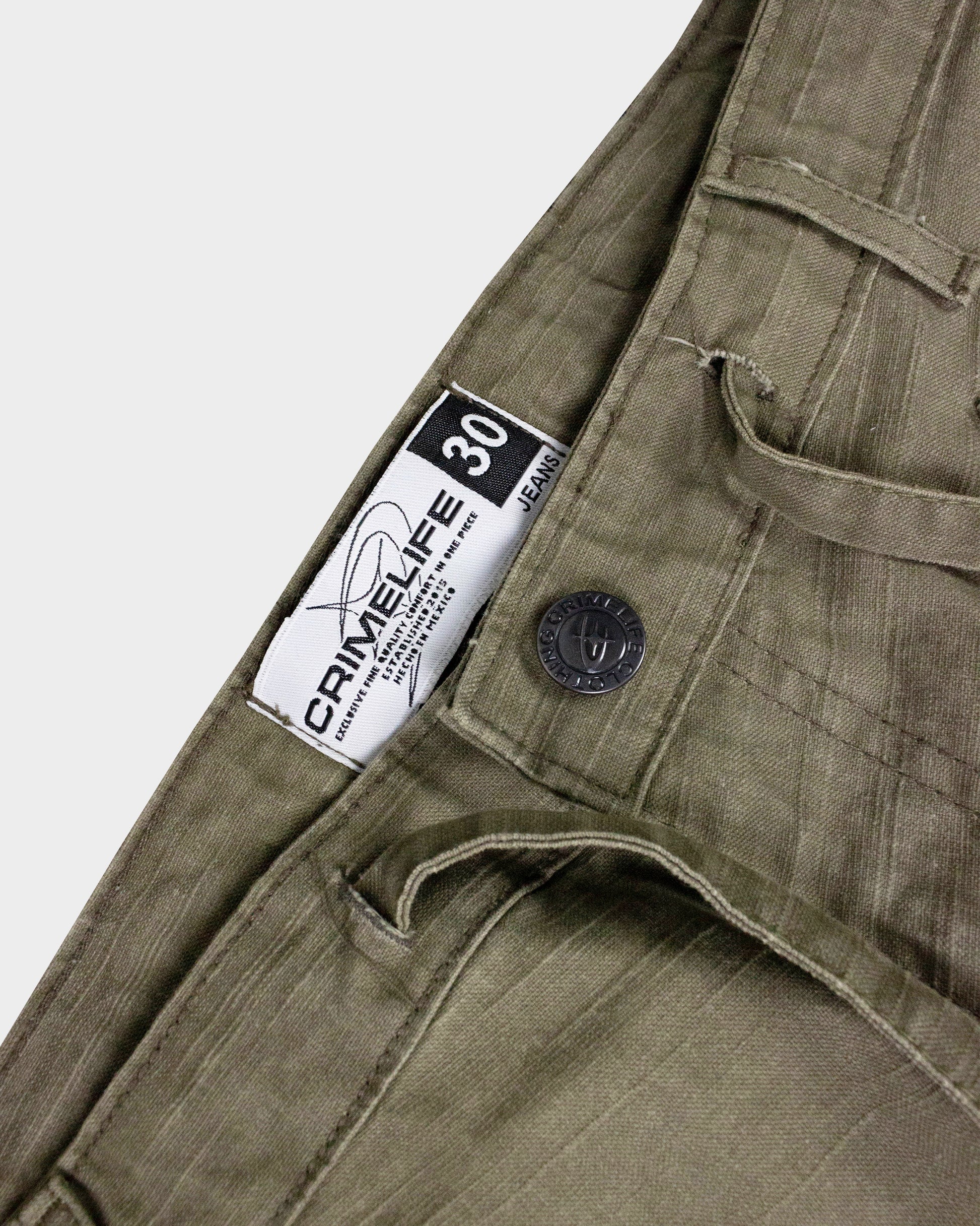 MULTI-POCKET CARGO PANT KHAKI - CRIMELIFE