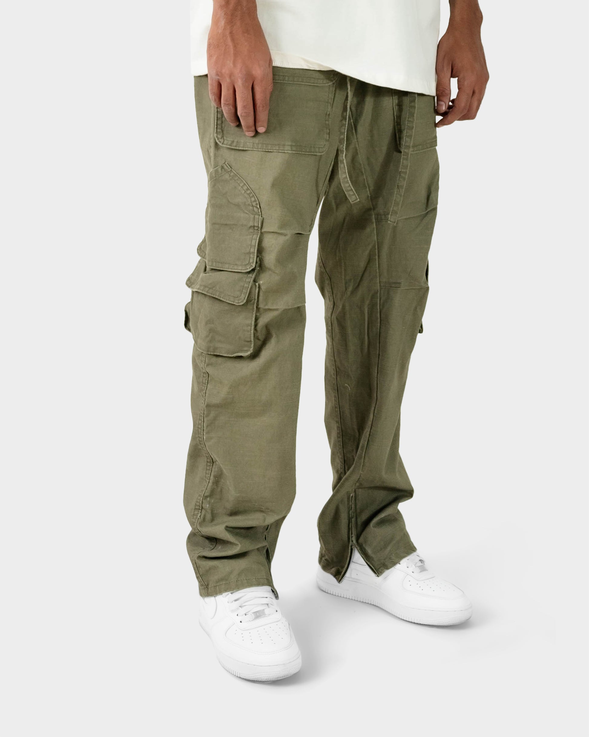 MULTI-POCKET CARGO PANT KHAKI - CRIMELIFE