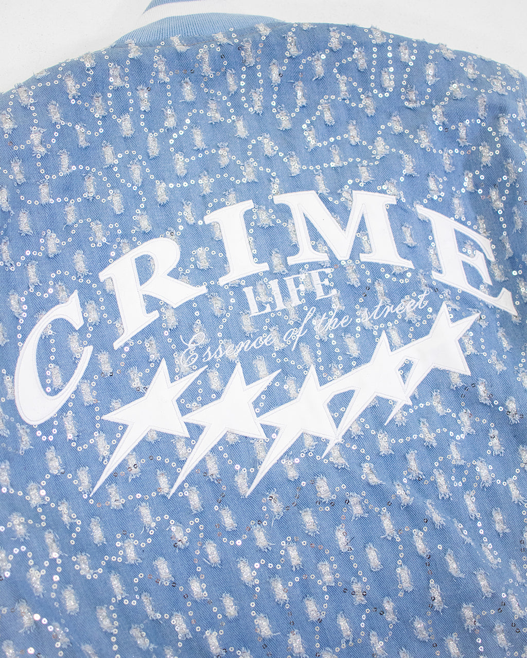 DESTROYED SHINE DENIM JACKET - CRIMELIFE