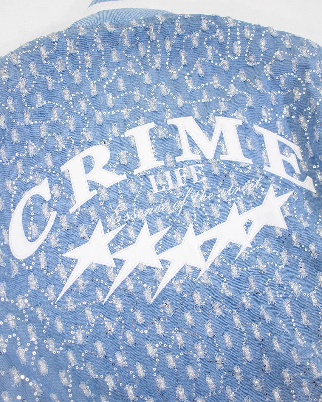 DESTROYED SHINE DENIM JACKET - CRIMELIFE