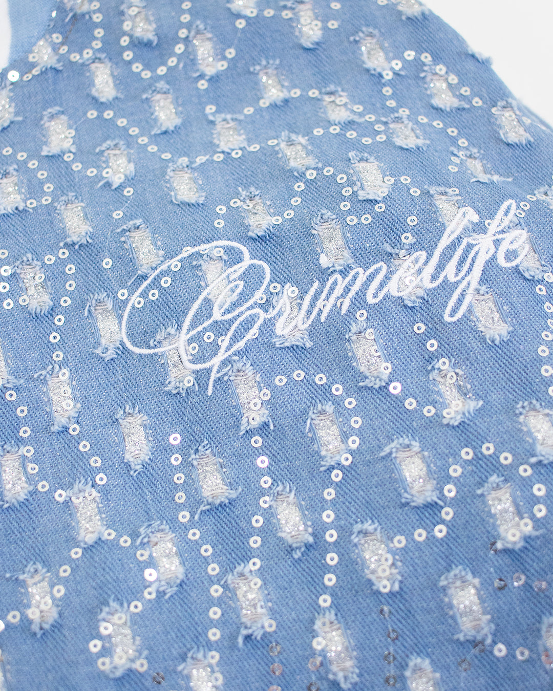DESTROYED SHINE DENIM JACKET - CRIMELIFE