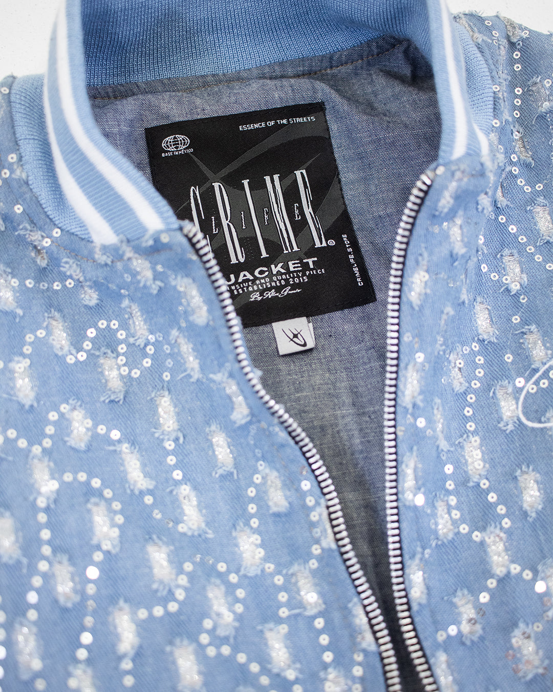 DESTROYED SHINE DENIM JACKET - CRIMELIFE