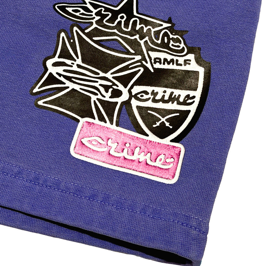 SHORT BASIC PURPLE MULTI LOGO - CRIMELIFE