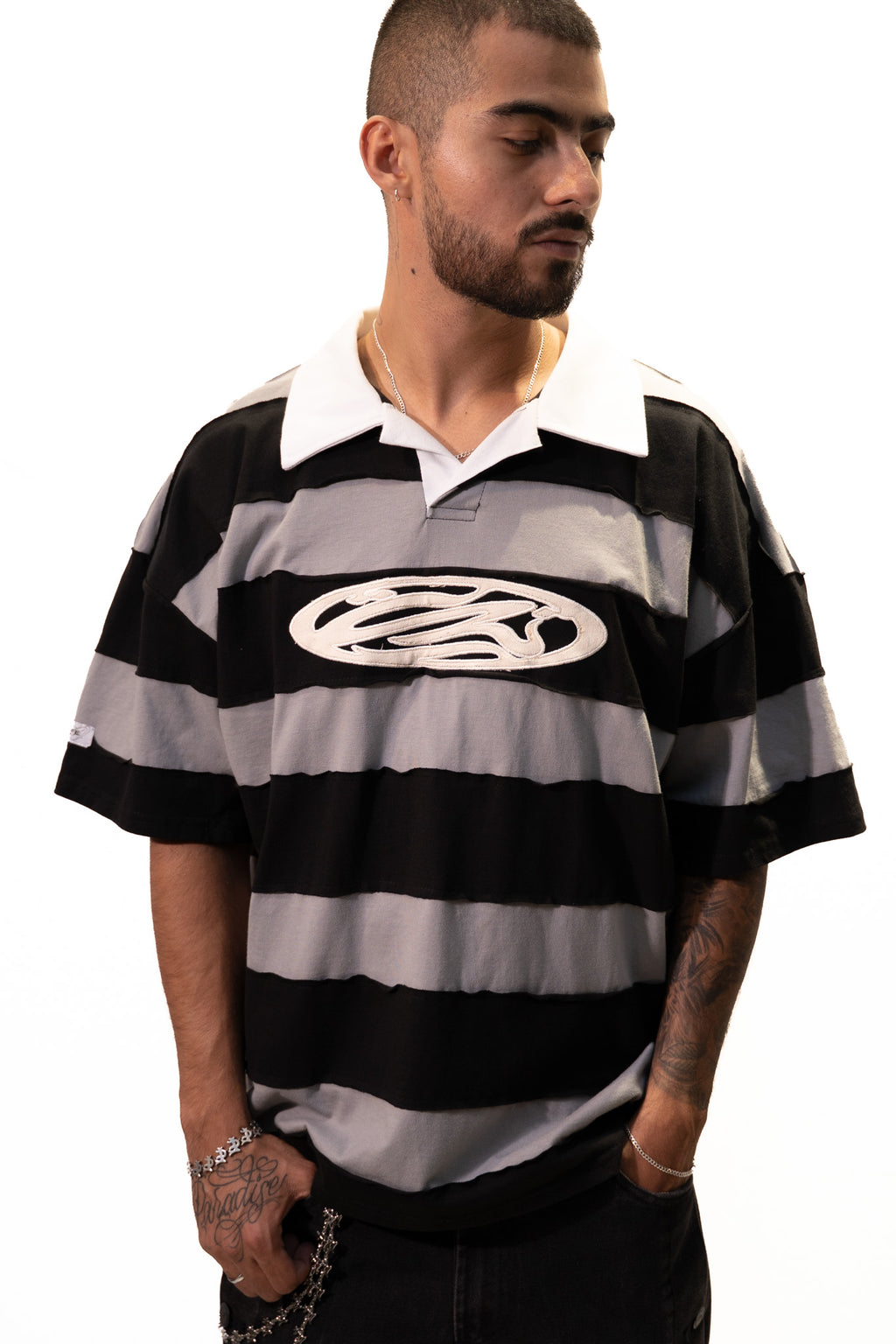 CL STRIPE RUGBY POLO