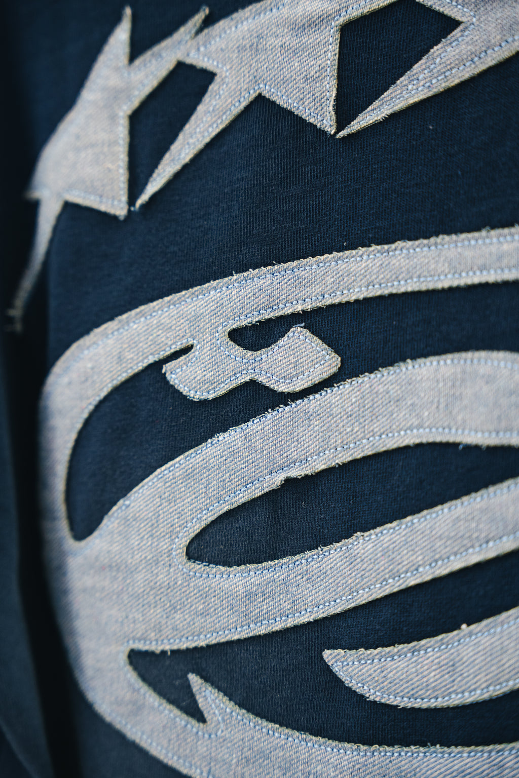 DENIM PATCH TEE - CRIMELIFE