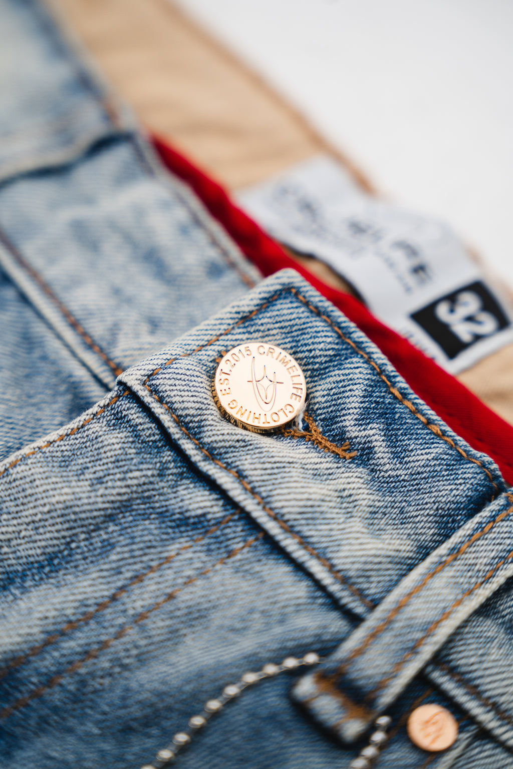 PATCHWORK DENIM JEANS - CRIMELIFE