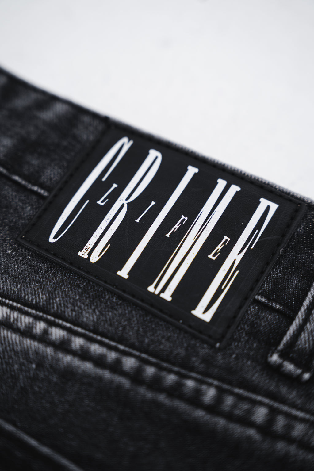 GOTHIC BLACK FLARED JEANS - CRIMELIFE