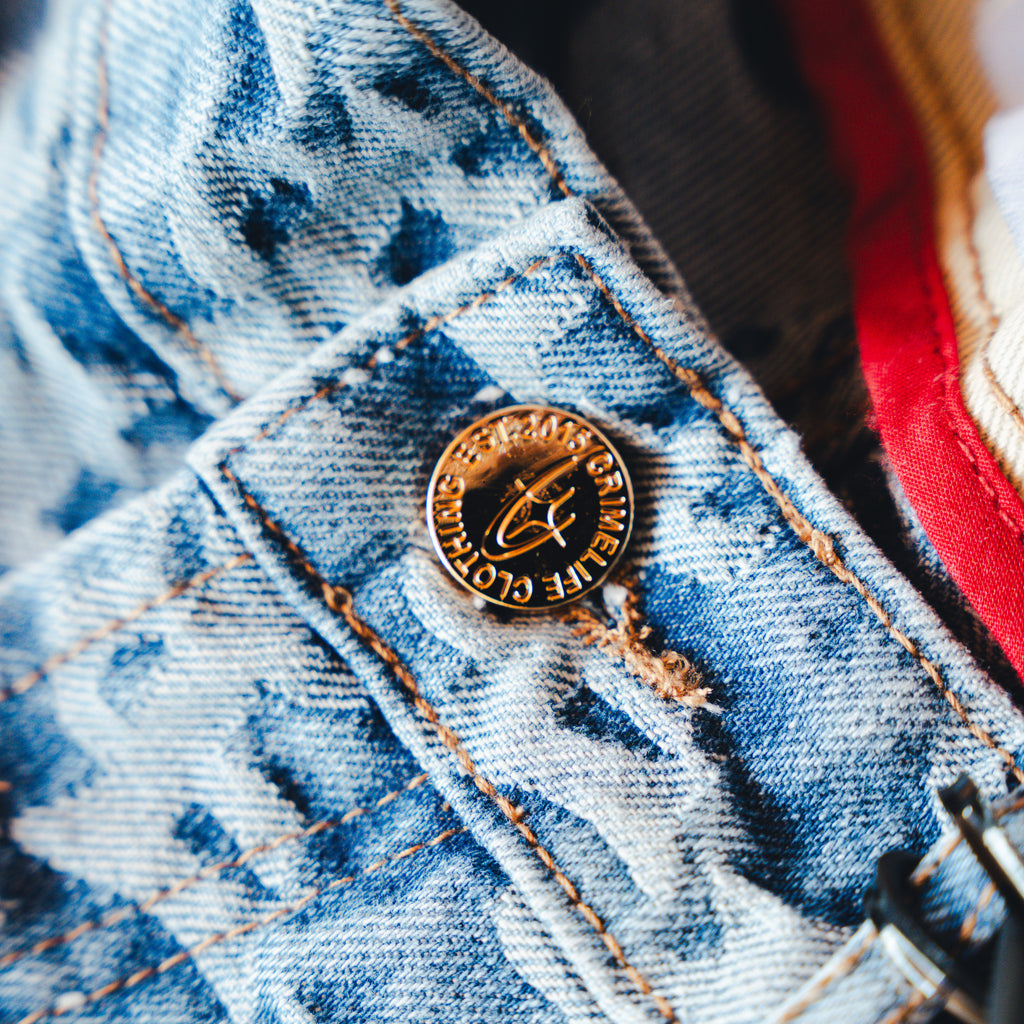 CL MONOGRAM DENIM JEANS (FLARED)
