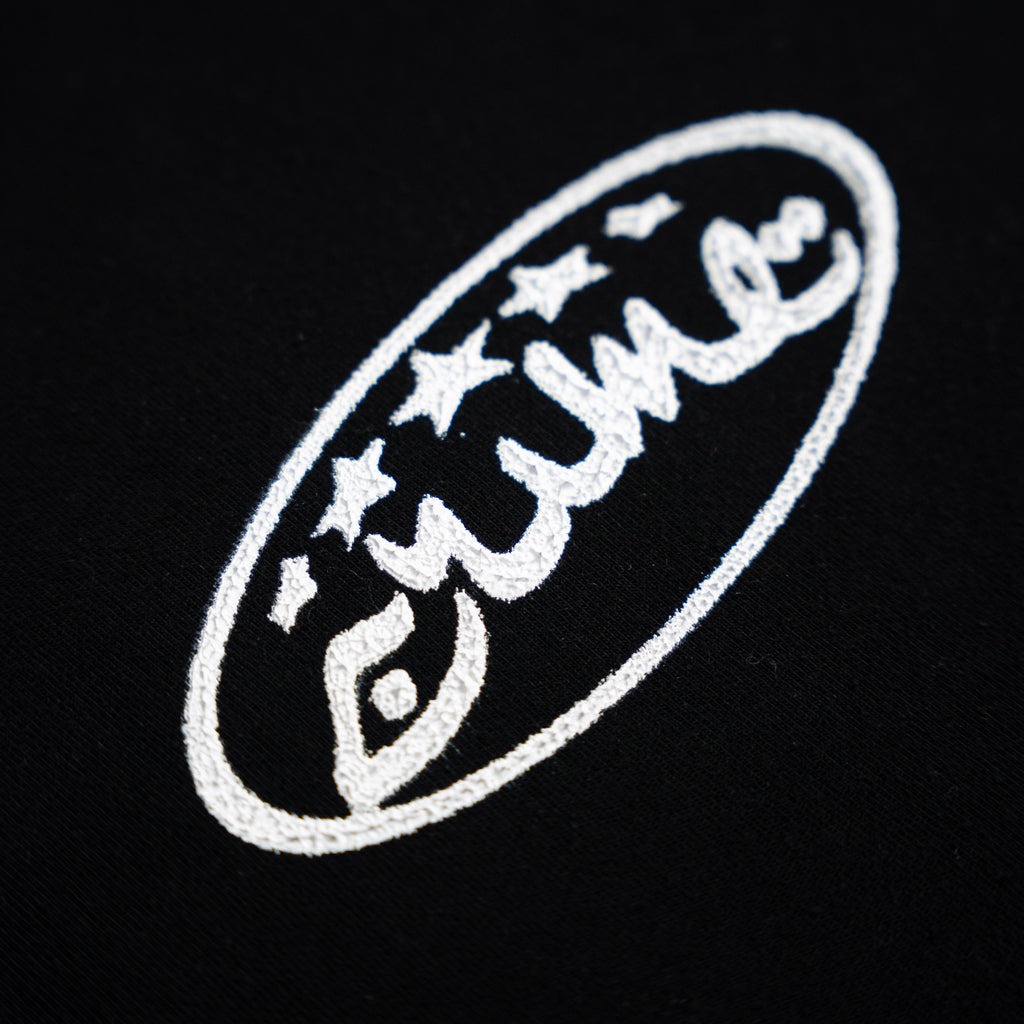 DISTRESSED BLACK TEE - CRIMELIFE