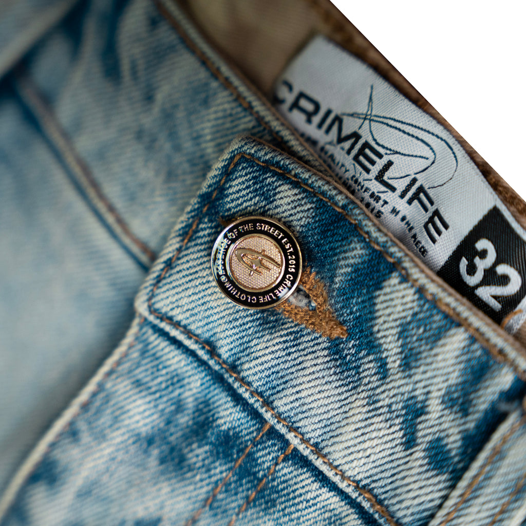 UNSTITCHED BLUE JEANS - CRIMELIFE