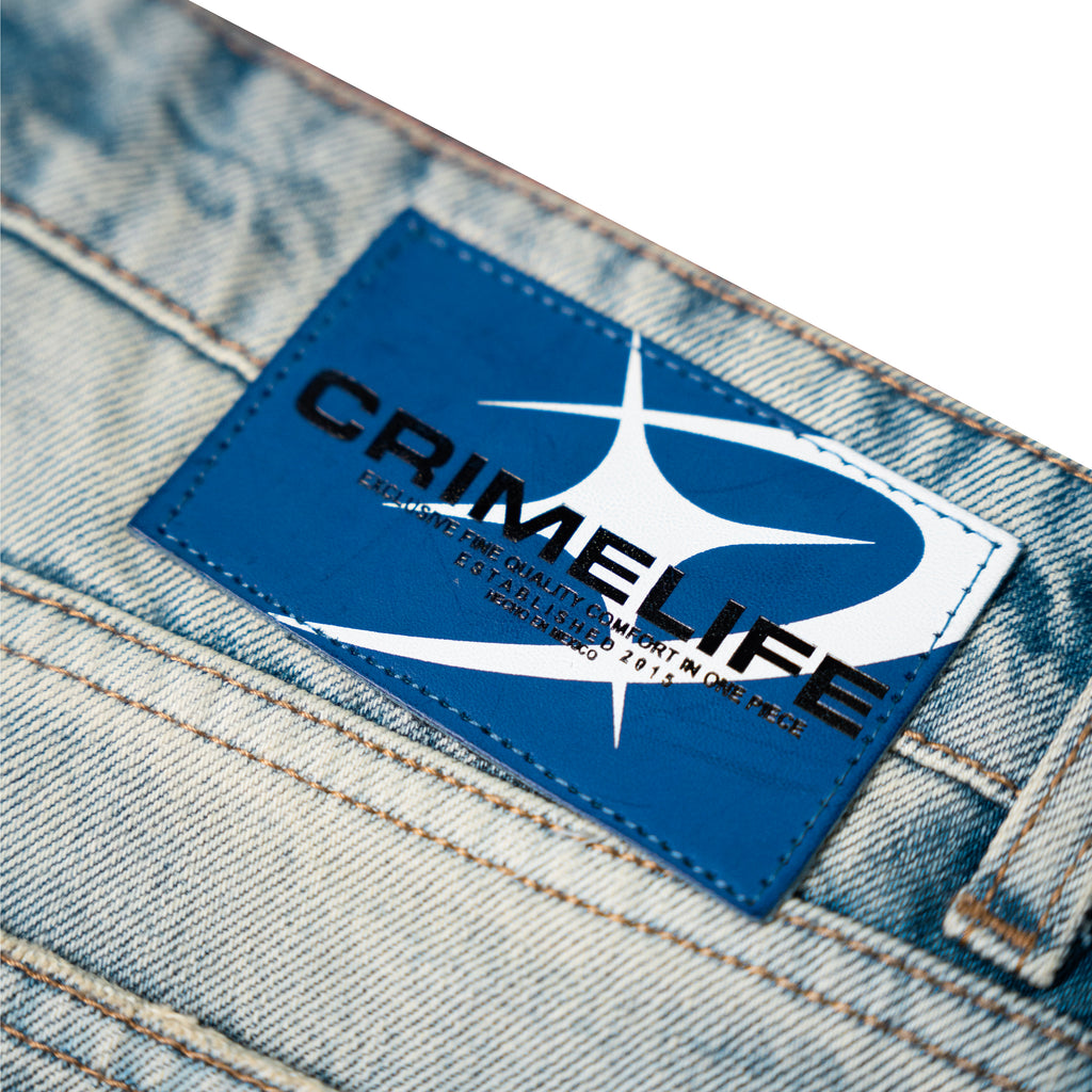 UNSTITCHED BLUE JEANS - CRIMELIFE