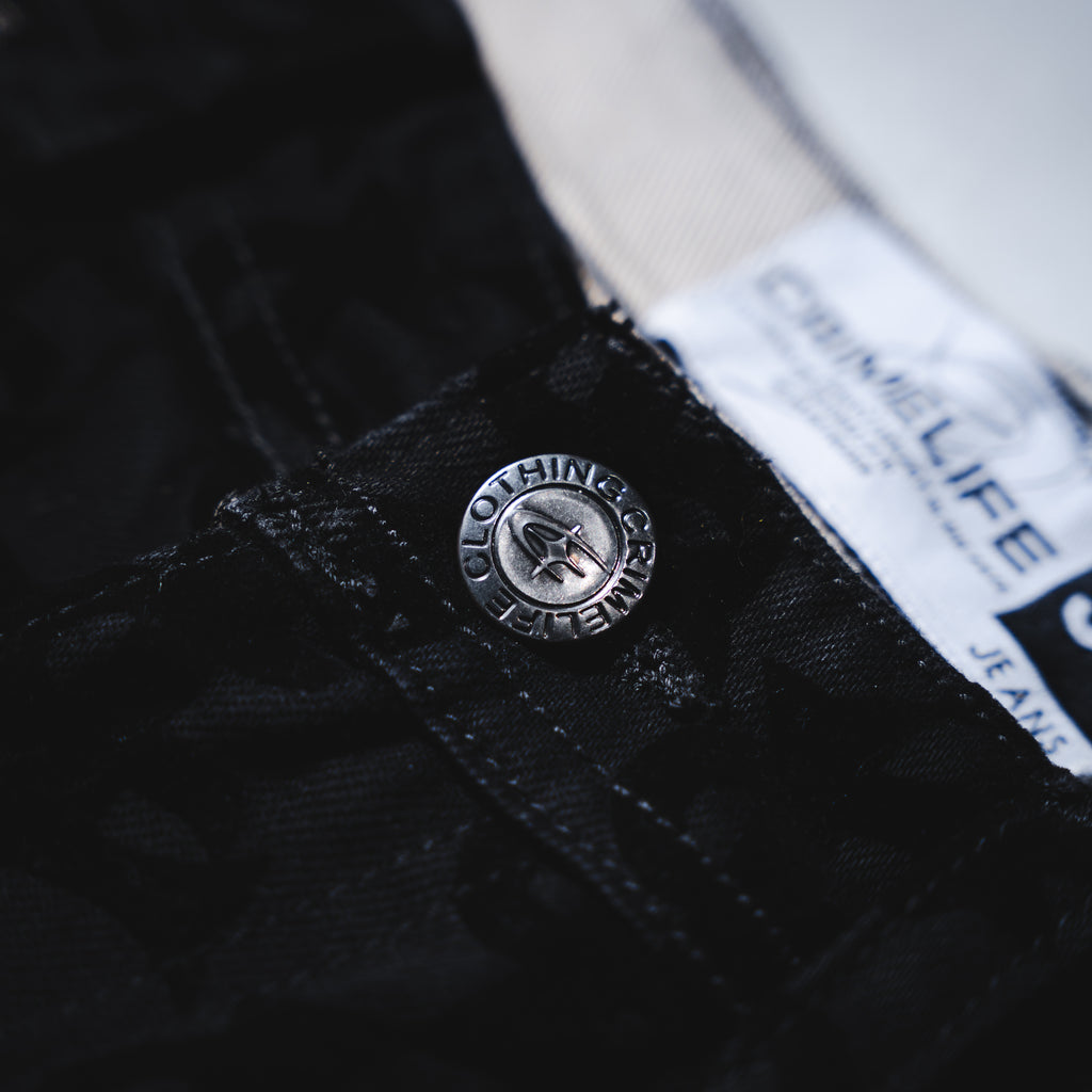 CL SUEDE MONOGRAM JEANS
