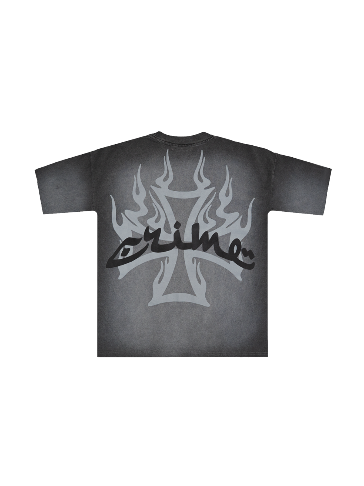 CROSS FLAMES TEE - CRIMELIFE