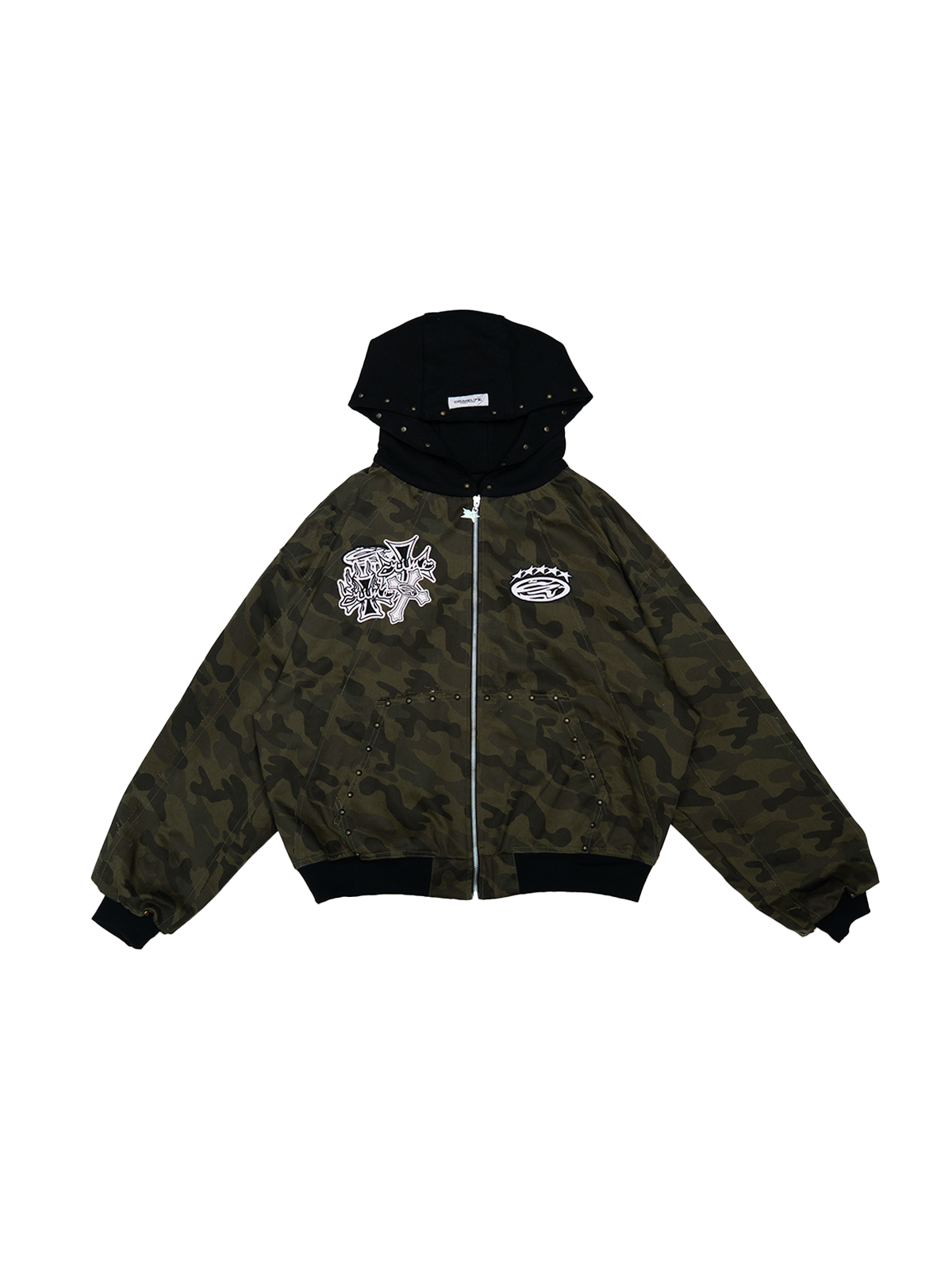 REBEL CAMO ZIP JACKET