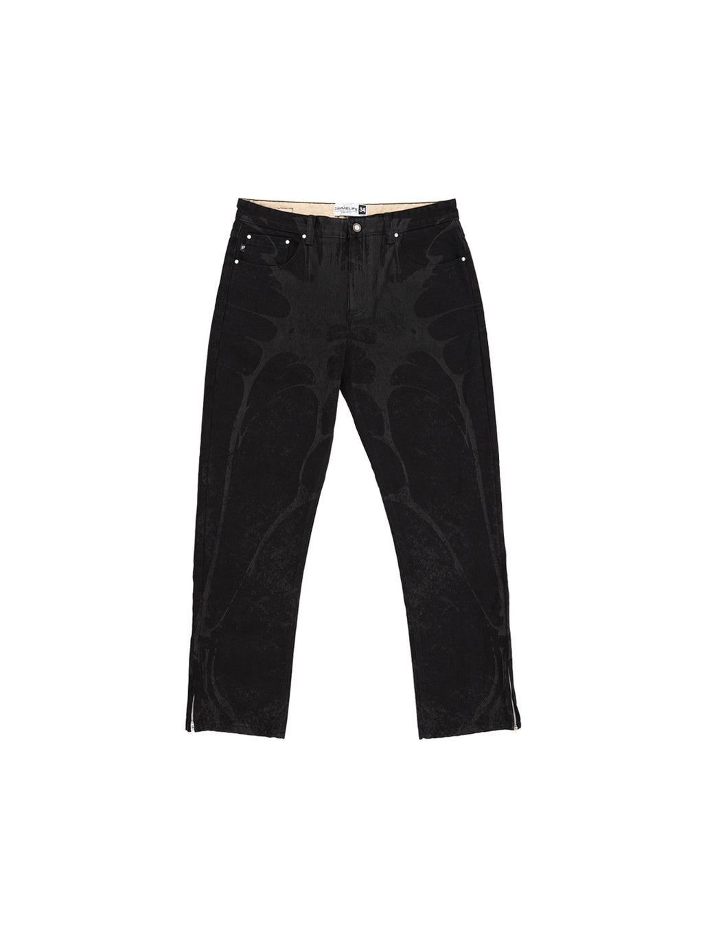 LUCID SKELETONS JEANS - CRIMELIFE