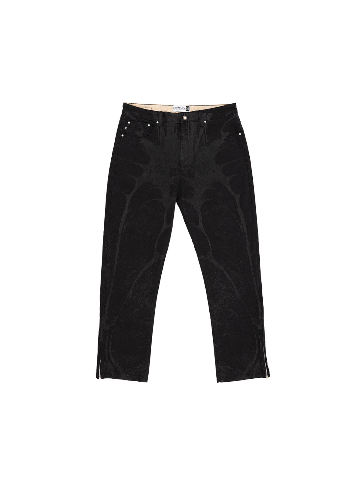 LUCID SKELETONS JEANS - CRIMELIFE