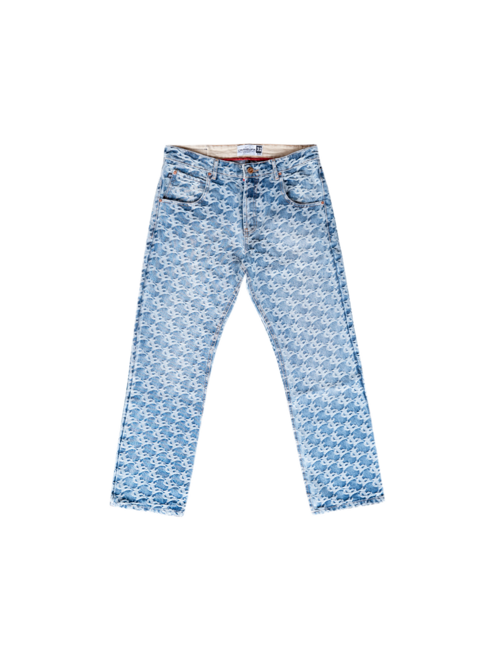CL MONOGRAM DENIM JEANS (STRAIGHT FIT)