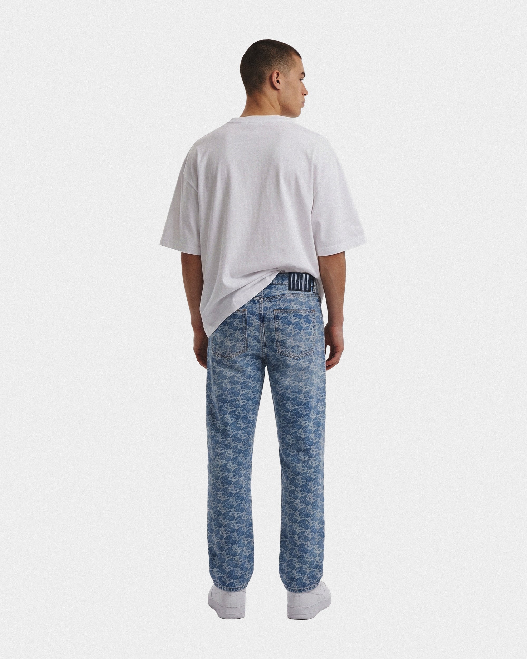 CL MONOGRAM DENIM JEANS (STRAIGHT FIT)