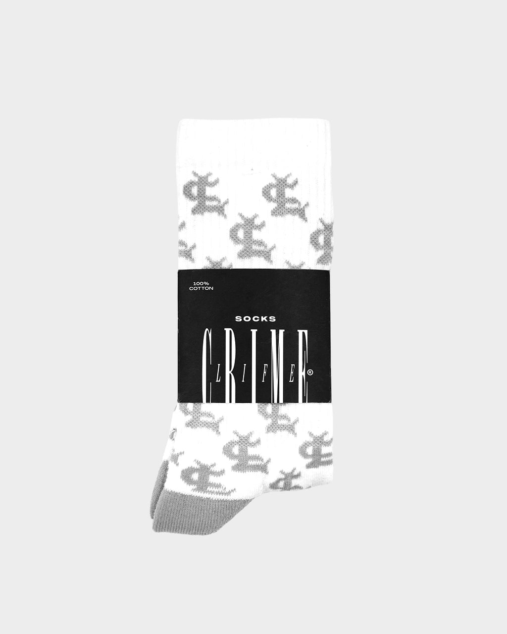 CL MONOGRAM WHITESOCKS