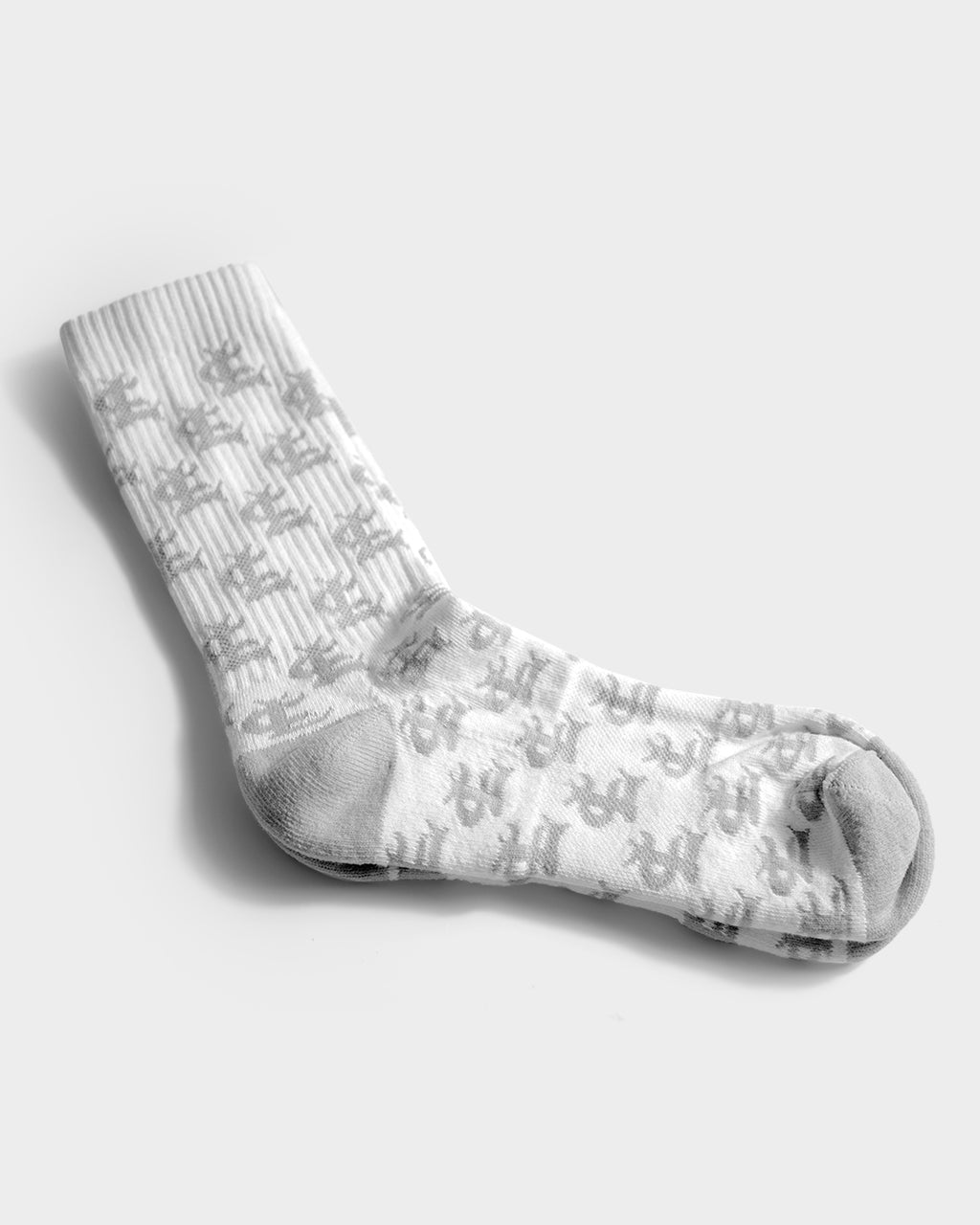 CL MONOGRAM WHITESOCKS