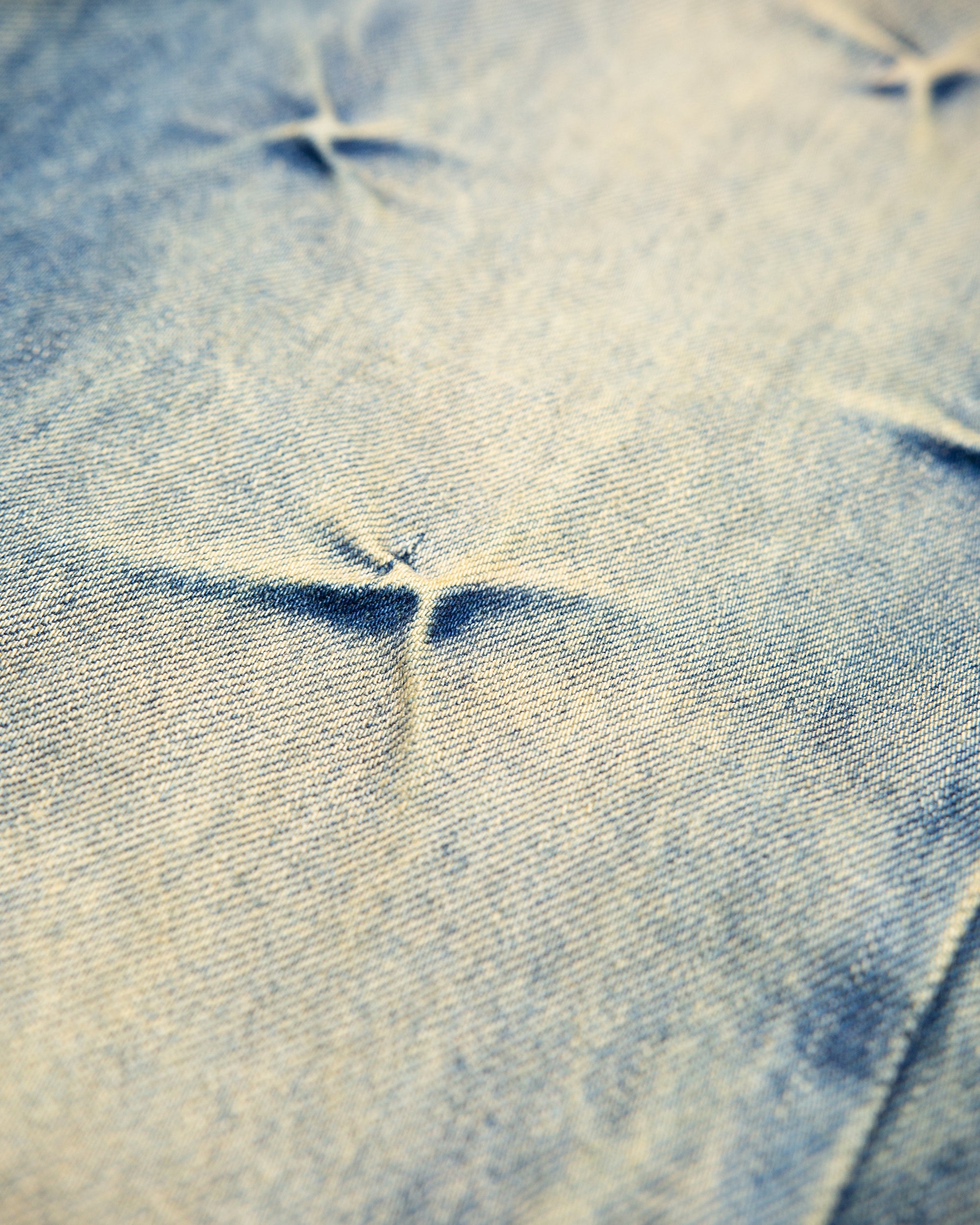 ACID GRID DENIM JEANS