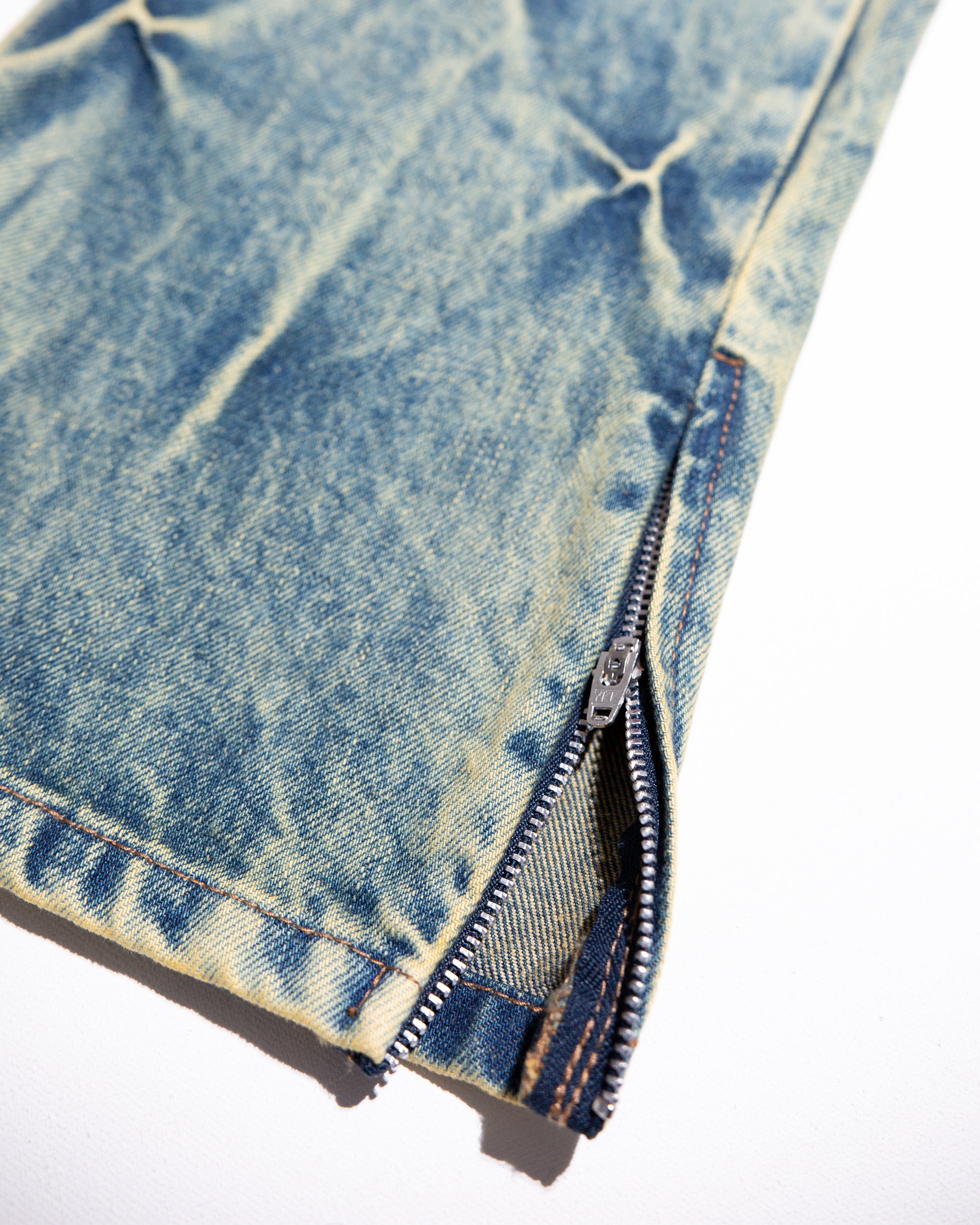 ACID GRID DENIM JEANS