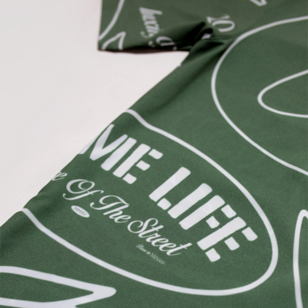 GREEN FULL SCRIPT CL SHIRT - CRIMELIFE