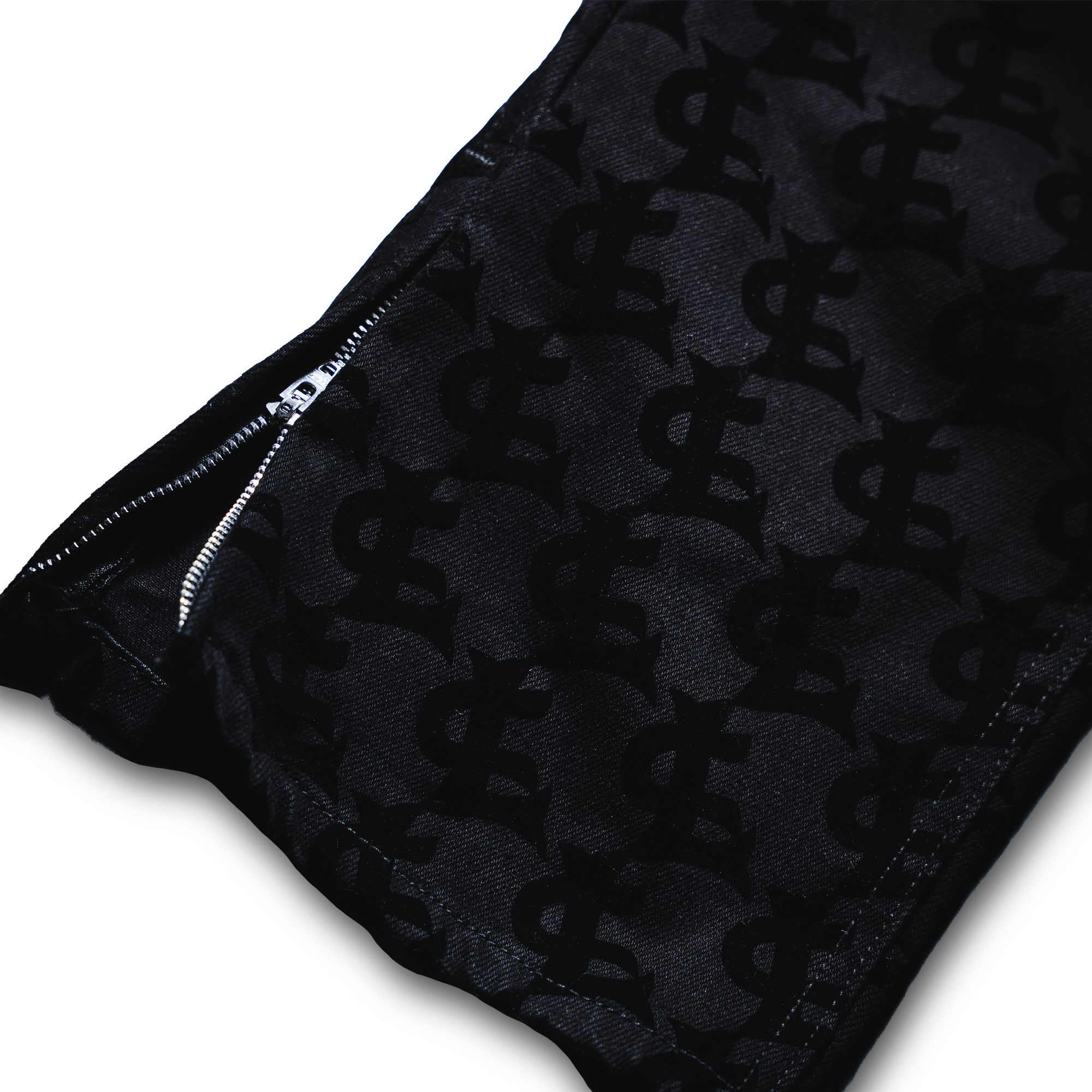 CL SUEDE MONOGRAM JEANS