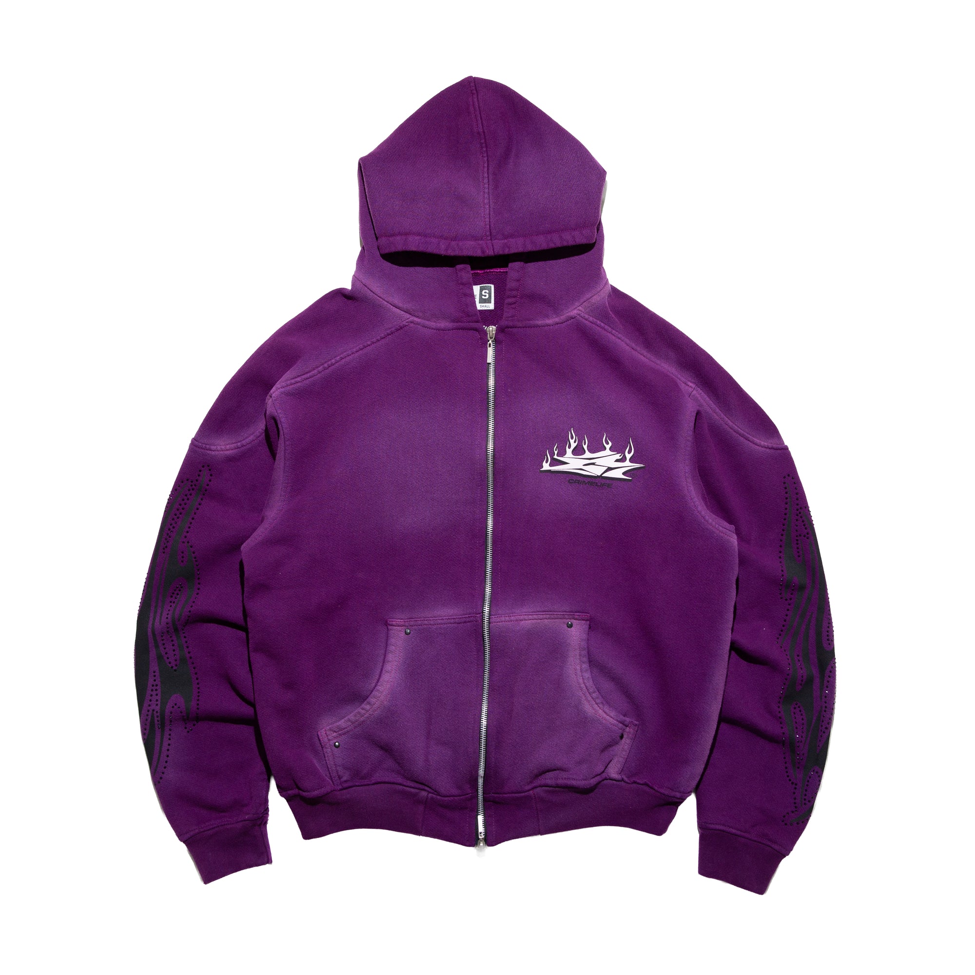 SPORT FLAMES ZIP HOODIE