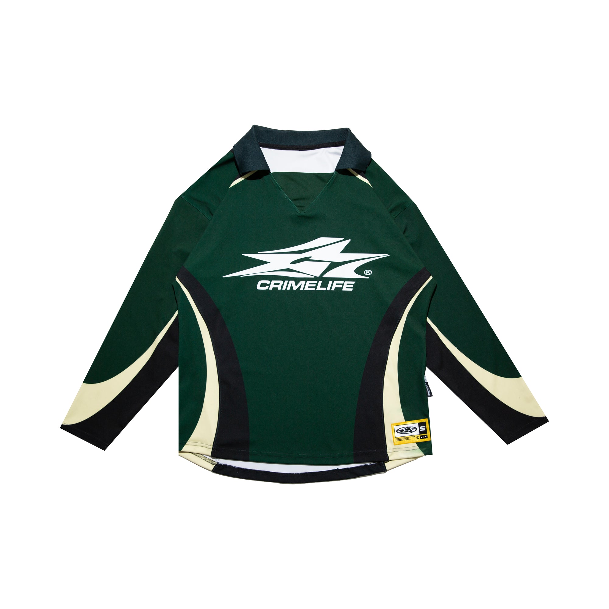 GREEN JERSEY STRIPES L/S